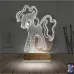 Ponny At Çocuk Odası 3D Lamba - Masa Gece Lambası