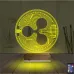 Crypto Ripple Xrp Coin 3D Lamba - Masa Gece Lambası