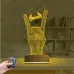 Rock Hand Müzik 3D Lamba - Masa Gece Lambası