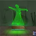 Semazen Mevlana 3D Lamba - Masa Gece Lambası