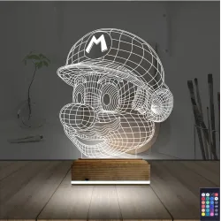 Super Mario 3D Lamba - Masa Gece Lambası