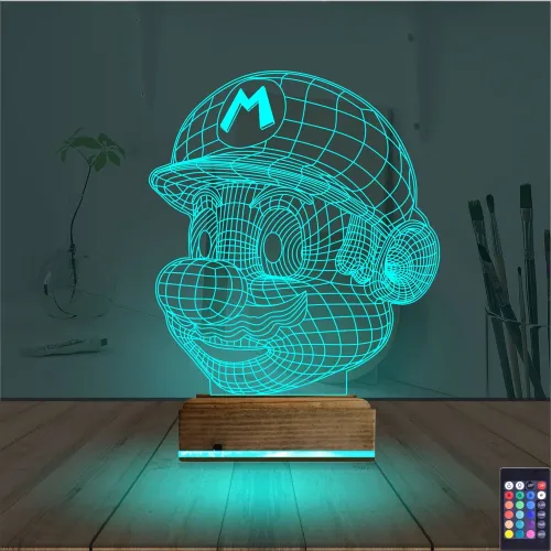 Super Mario 3D Lamba - Masa Gece Lambası