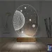 Uzay Gezegen 3D Lamba - Masa Gece Lambası