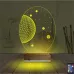 Uzay Gezegen 3D Lamba - Masa Gece Lambası
