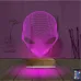 Uzaylı Alien 3D Lamba - Masa Gece Lambası