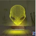 Uzaylı Alien 3D Lamba - Masa Gece Lambası