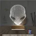 Uzaylı Alien 3D Lamba - Masa Gece Lambası