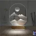 Uzay Gezegen Yıldız 3D Lamba - Masa Gece Lambası