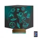 Uzay Gezegen Astronot Ufo 3D Lamba - Masa Gece Lambası