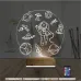 Uzay Gezegen Astronot Ufo 3D Lamba - Masa Gece Lambası