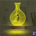 Minimalist Vazo Kuş 3D Lamba - Masa Gece Lambası