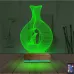 Minimalist Vazo Kuş 3D Lamba - Masa Gece Lambası