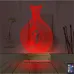 Minimalist Vazo Kuş 3D Lamba - Masa Gece Lambası