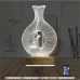 Minimalist Vazo Kuş 3D Lamba - Masa Gece Lambası