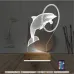 Yunus Balığı Çember 3D Lamba - Masa Gece Lambası