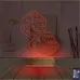 Zar Şans 3D Lamba - Masa Gece Lambası
