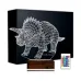 Dinozor Anchiceratops 3D Lamba - Masa Gece Lambası