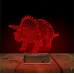 Dinozor Anchiceratops 3D Lamba - Masa Gece Lambası
