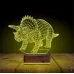 Dinozor Anchiceratops 3D Lamba - Masa Gece Lambası