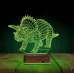 Dinozor Anchiceratops 3D Lamba - Masa Gece Lambası