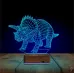 Dinozor Anchiceratops 3D Lamba - Masa Gece Lambası