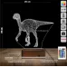 Dinozor Lesothosaurus 3D Lamba - Masa Gece Lambası