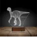 Dinozor Lesothosaurus 3D Lamba - Masa Gece Lambası