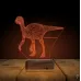 Dinozor Lesothosaurus 3D Lamba - Masa Gece Lambası