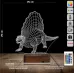 Dinozor Spinosaurus 3D Lamba - Masa Gece Lambası