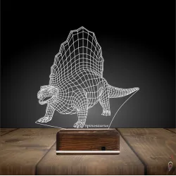Dinozor Spinosaurus 3D Lamba - Masa Gece Lambası