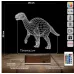 Dinozor Tiranazor 3D Lamba - Masa Gece Lambası