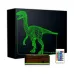 Dinozor Velociraptor 3D Lamba - Masa Gece Lambası