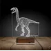 Dinozor Velociraptor 3D Lamba - Masa Gece Lambası
