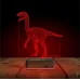 Dinozor Velociraptor 3D Lamba - Masa Gece Lambası