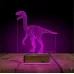 Dinozor Velociraptor 3D Lamba - Masa Gece Lambası
