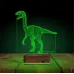 Dinozor Velociraptor 3D Lamba - Masa Gece Lambası