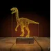 Dinozor Velociraptor 3D Lamba - Masa Gece Lambası