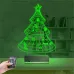 Yılbaşı Ağacı Mutlu Yıllar 3D Lamba - Masa Gece Lambası