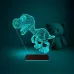 Sevimli Dinozor 3D Lamba - Masa Gece Lambası