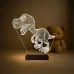 Sevimli Dinozor 3D Lamba - Masa Gece Lambası