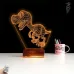 Sevimli Dinozor 3D Lamba - Masa Gece Lambası