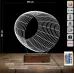Geometrik Dekoratif 3D Lamba - Masa Gece Lambası