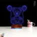 Ayıcık Balon Kurtlama 3D Lamba - Masa Gece Lambası