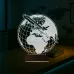 Dünya Uçak Kaptan Pilot 3D Lamba - Masa Gece Lambası