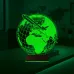 Dünya Uçak Kaptan Pilot 3D Lamba - Masa Gece Lambası