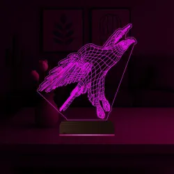 Kartal Futbol Taraftar 3D Lamba - Masa Gece Lambası