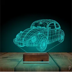 Vovos Klasik Araba 3D Lamba - Masa Gece Lambası