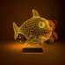 Balık Çocuk Odası 3D Lamba - Masa Gece Lambası