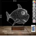 Balık Çocuk Odası 3D Lamba - Masa Gece Lambası