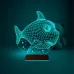 Balık Çocuk Odası 3D Lamba - Masa Gece Lambası